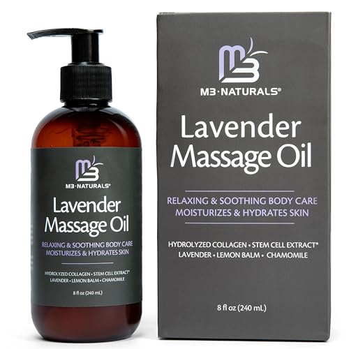 Applying Lavender Massage Oil to the belly