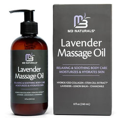 Applying Lavender Massage Oil to the belly