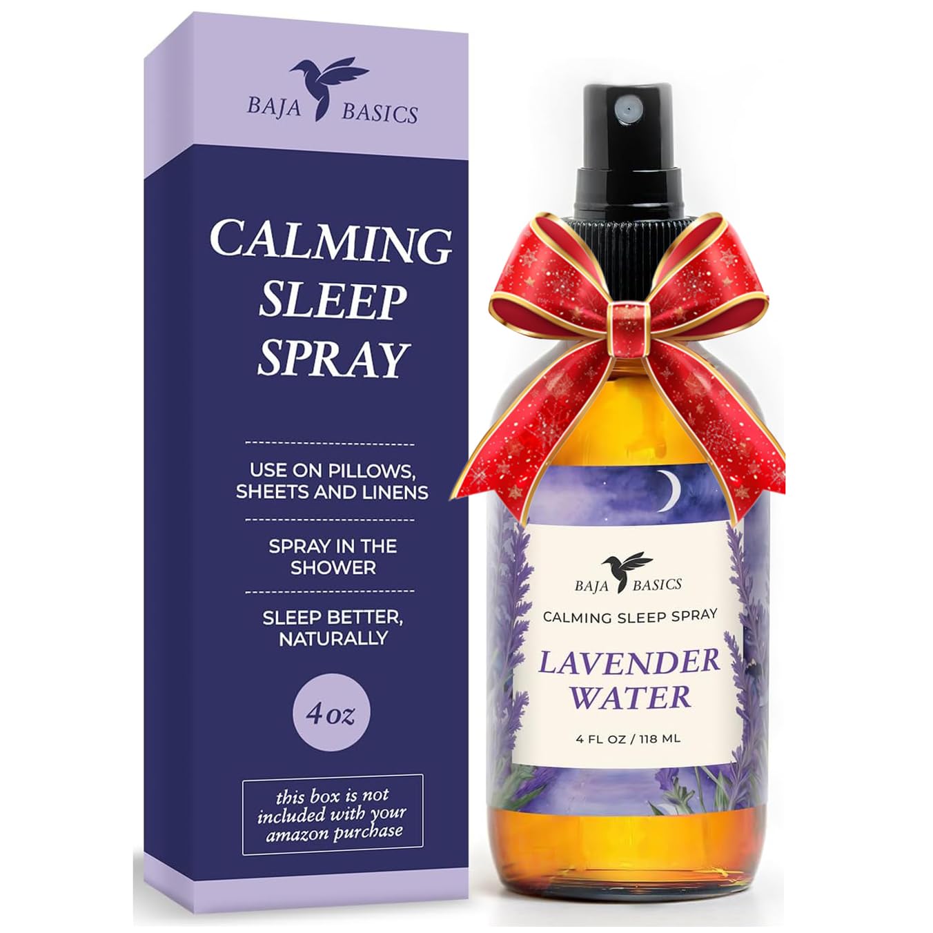 Lavender Sleep Spray bottle 4oz on a clean surface