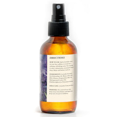 Product packaging and bottle of lavender sleep spray
