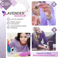 Lavender essential oil for topical use with carrier oil