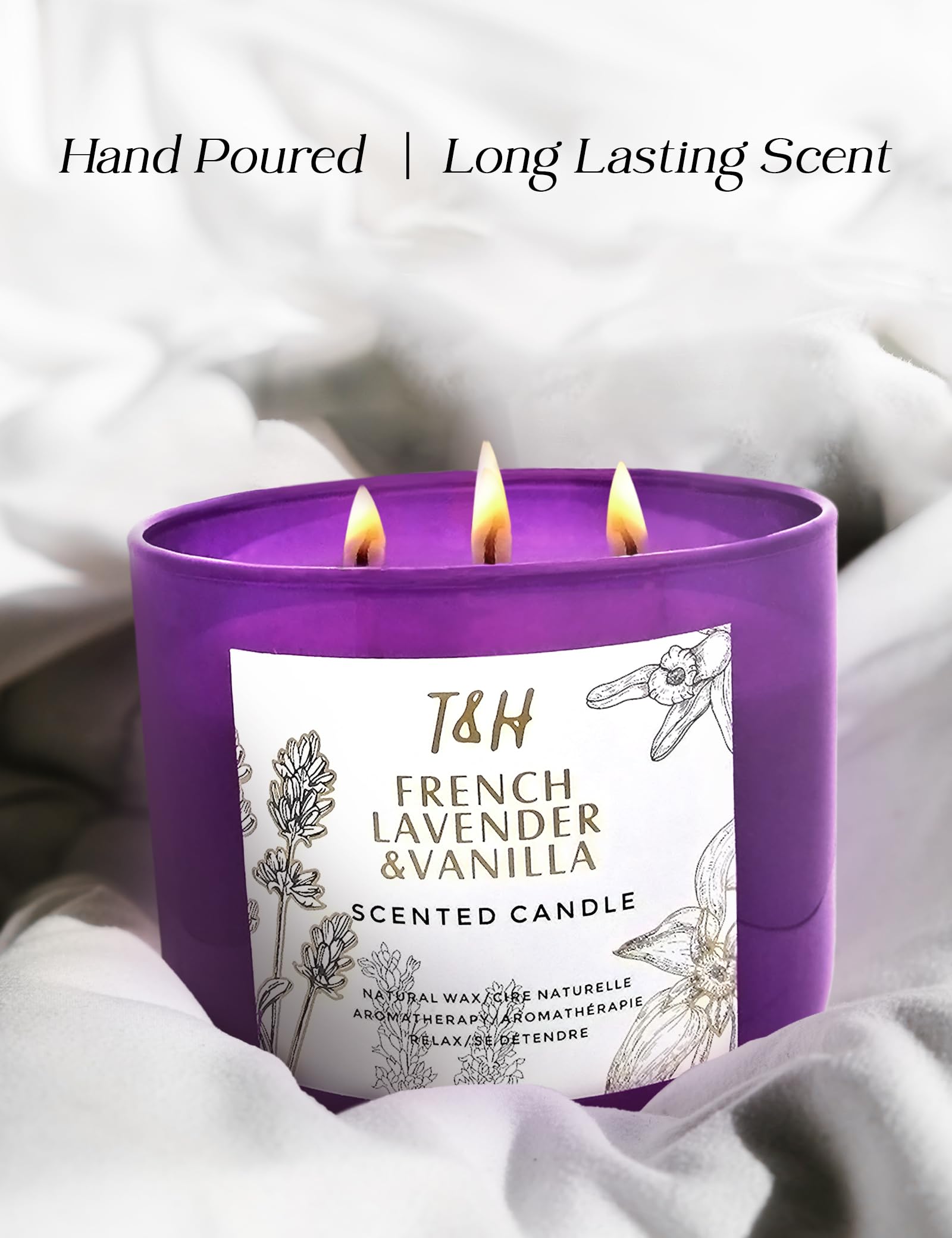 Candle displayed as a thoughtful gift for women.