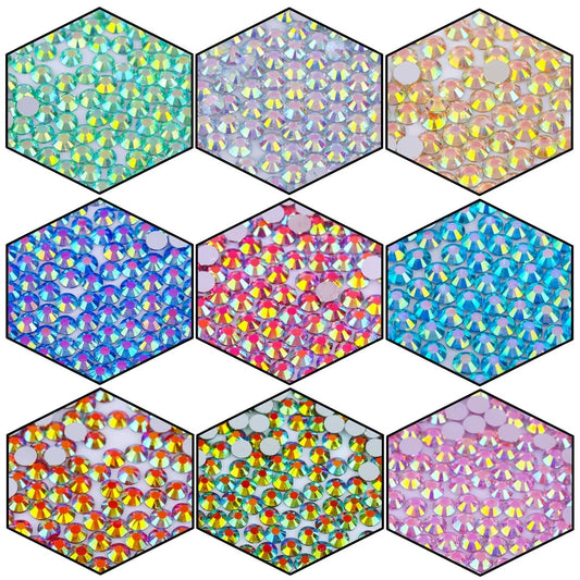 Laviyo orange AB rhinestones packaging showing quantity for quick project planning.