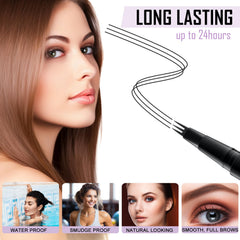 LAVONE Dual-ended Brow Brush shapes and blends brows.