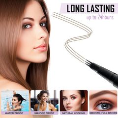 LAVONE waterproof brow pen resists smudging during workouts.