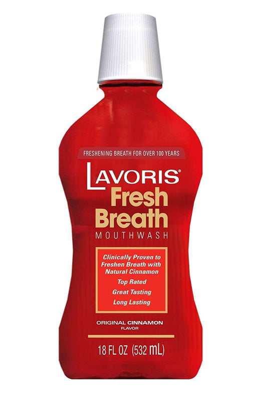 Lavoris Mouthwash Original Cinnamon bottle, 18 oz