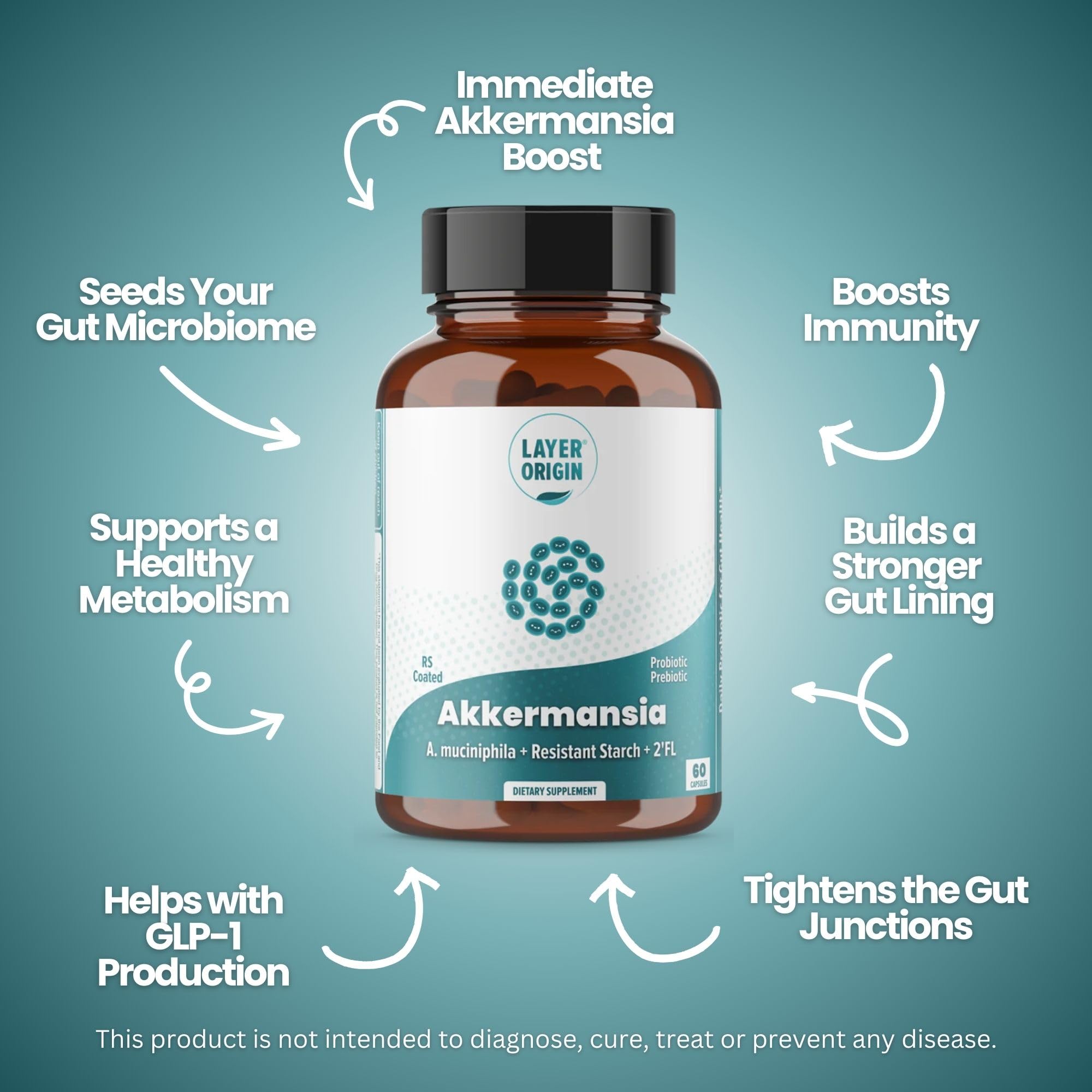 PureHMO prebiotic and Akkermansia pairing visualization