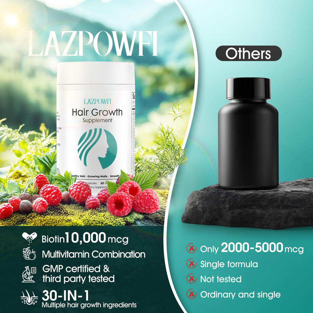 Lazpowfi capsules beside the bottle
