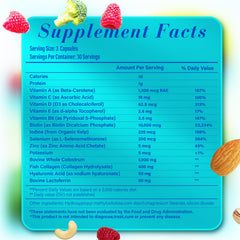 Man and woman taking Lazpowfi vitamins for hair and skin