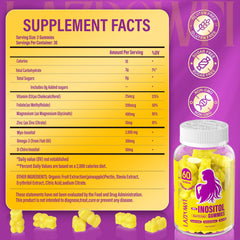 Close-up of sugar-free chewable gummies texture