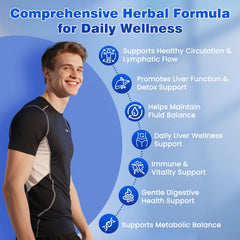 Lazpowfi Liposomal Lymph Drops packaging emphasizing clean label