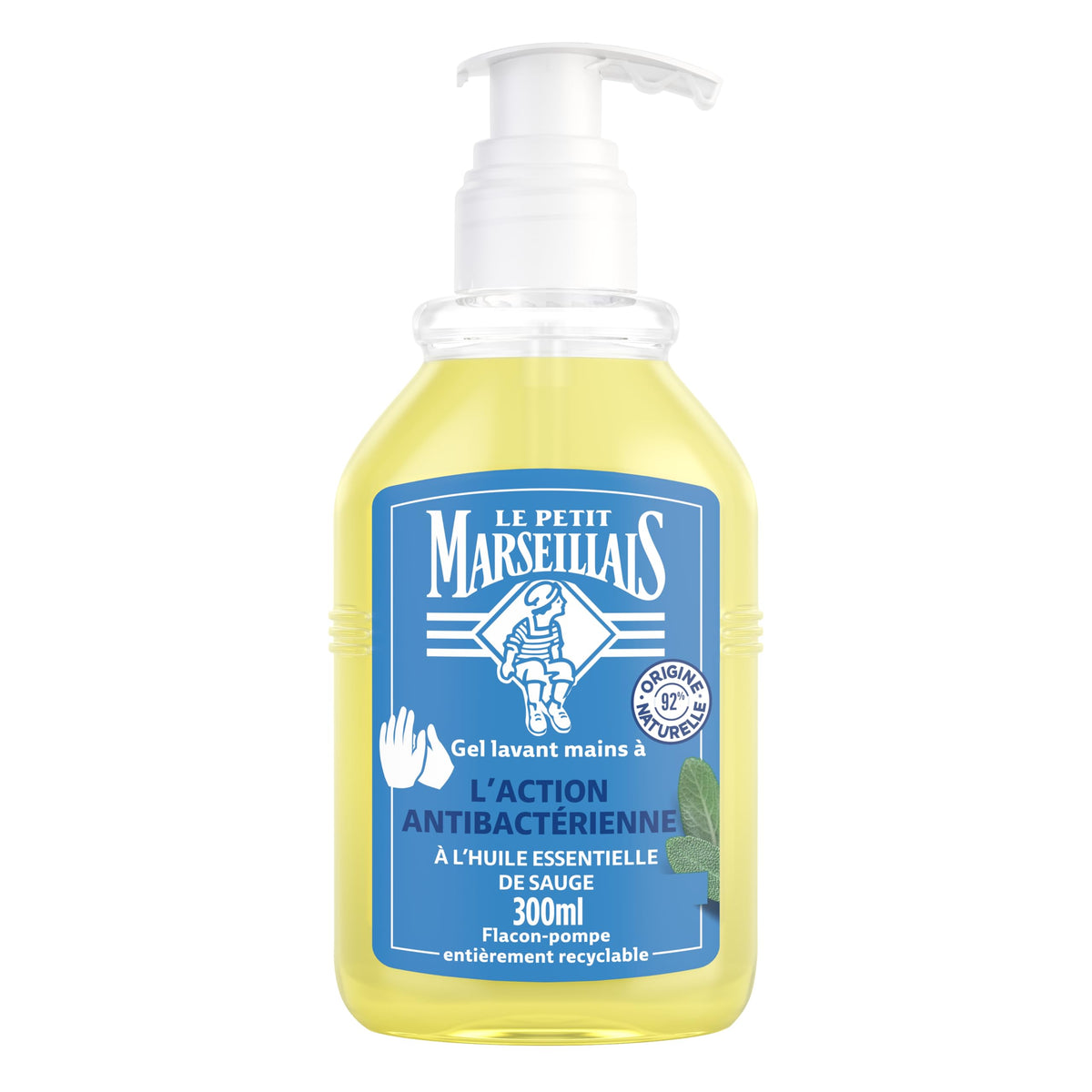 Le Petit Marseillais Sage liquid soap bottle for gentle cleansing and soft skin