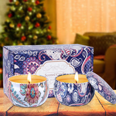 Lead-free cotton wick candle for clean burn