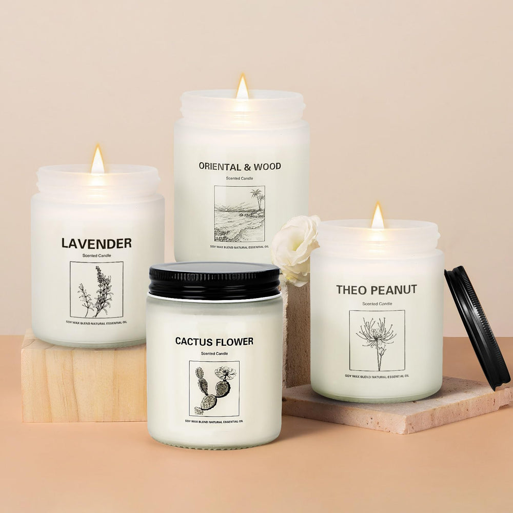 Candle with lead-free cotton wick for clean burn