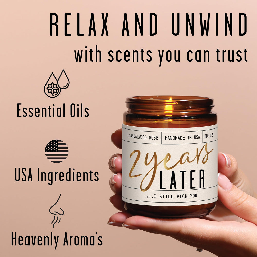 Lead-free cotton wick and natural soy wax