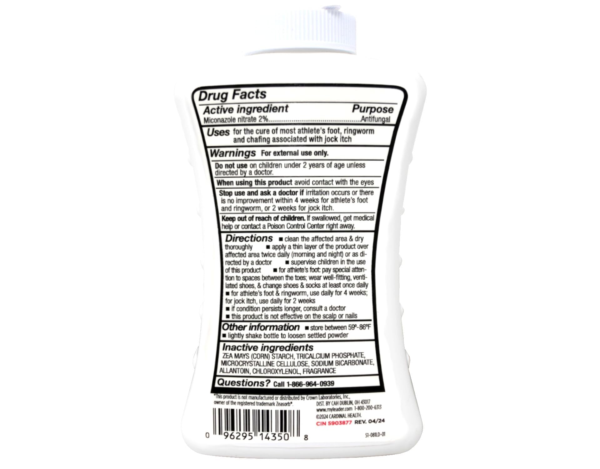 Leader AF Powder dusting application for clean, mess-free use.