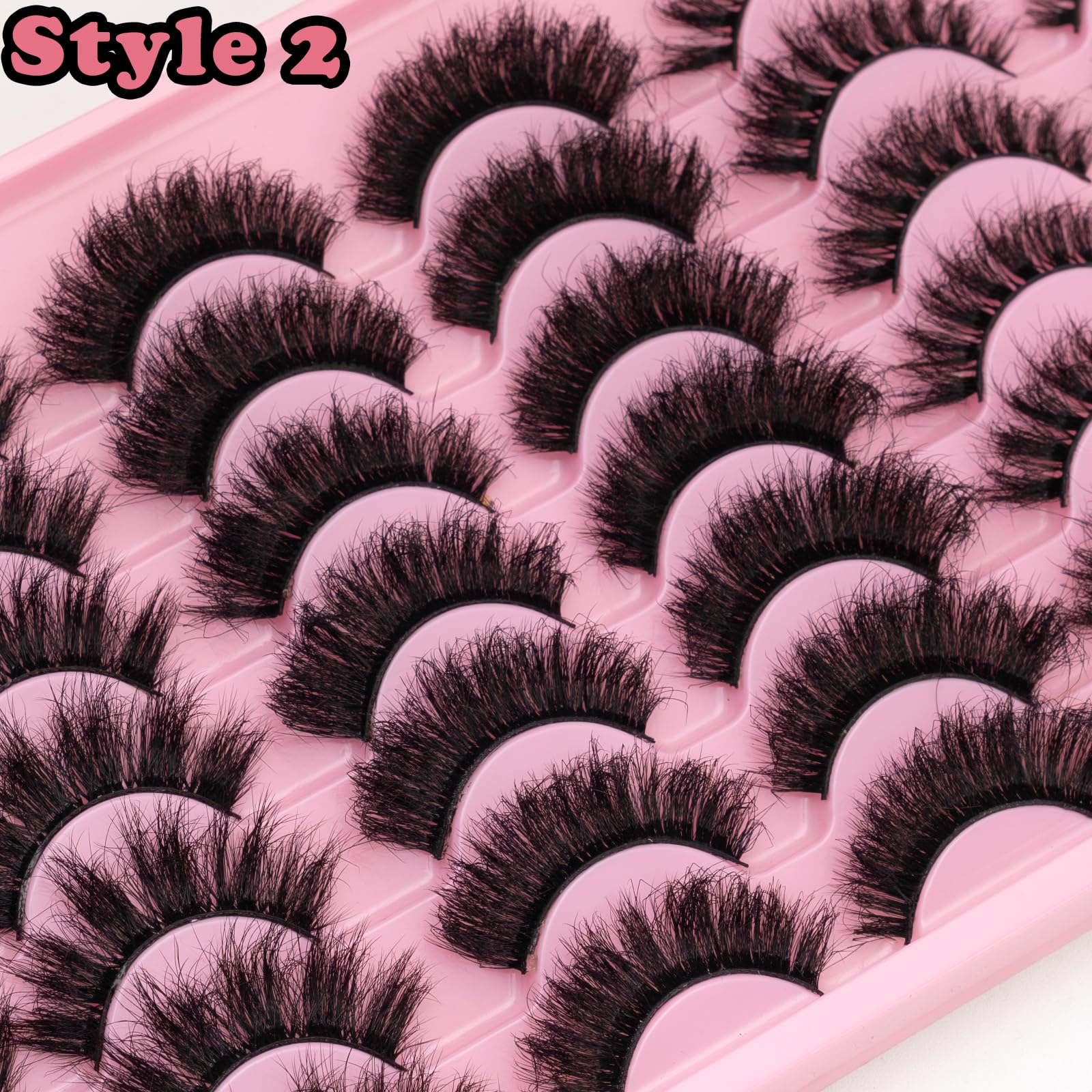 Leafmoon wispy mink lashes front view highlighting seamless blending