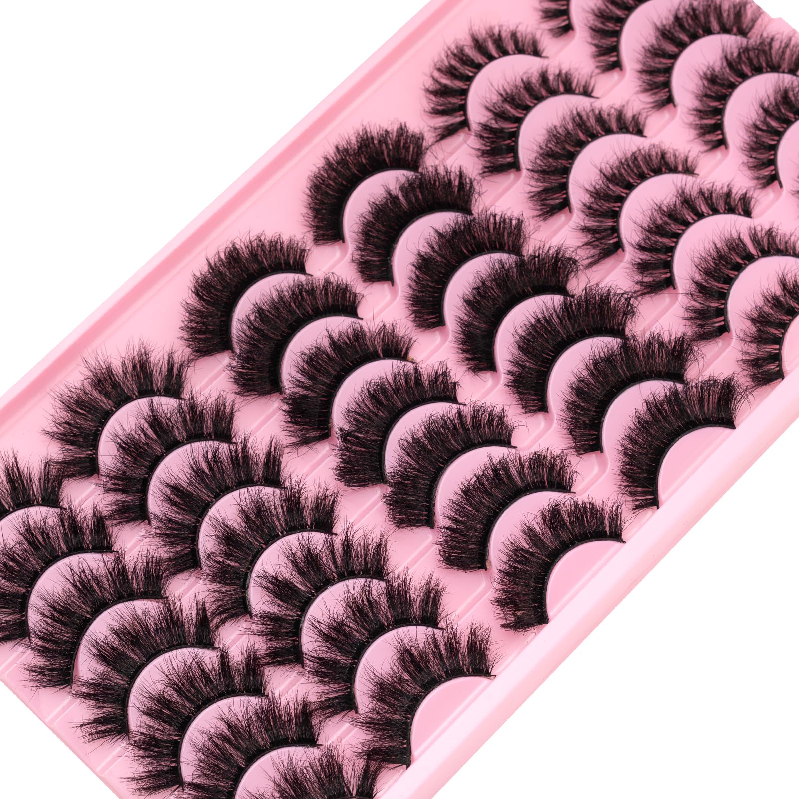 Leafmoon wispy mink lashes packaging displays 21-pairs option