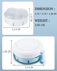 Leak-proof denture box for dentures, retainers and mouth guards