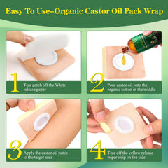 double leak-proof design on castor oil wrap