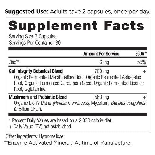 Container of Leaky Gut Capsules 60 count