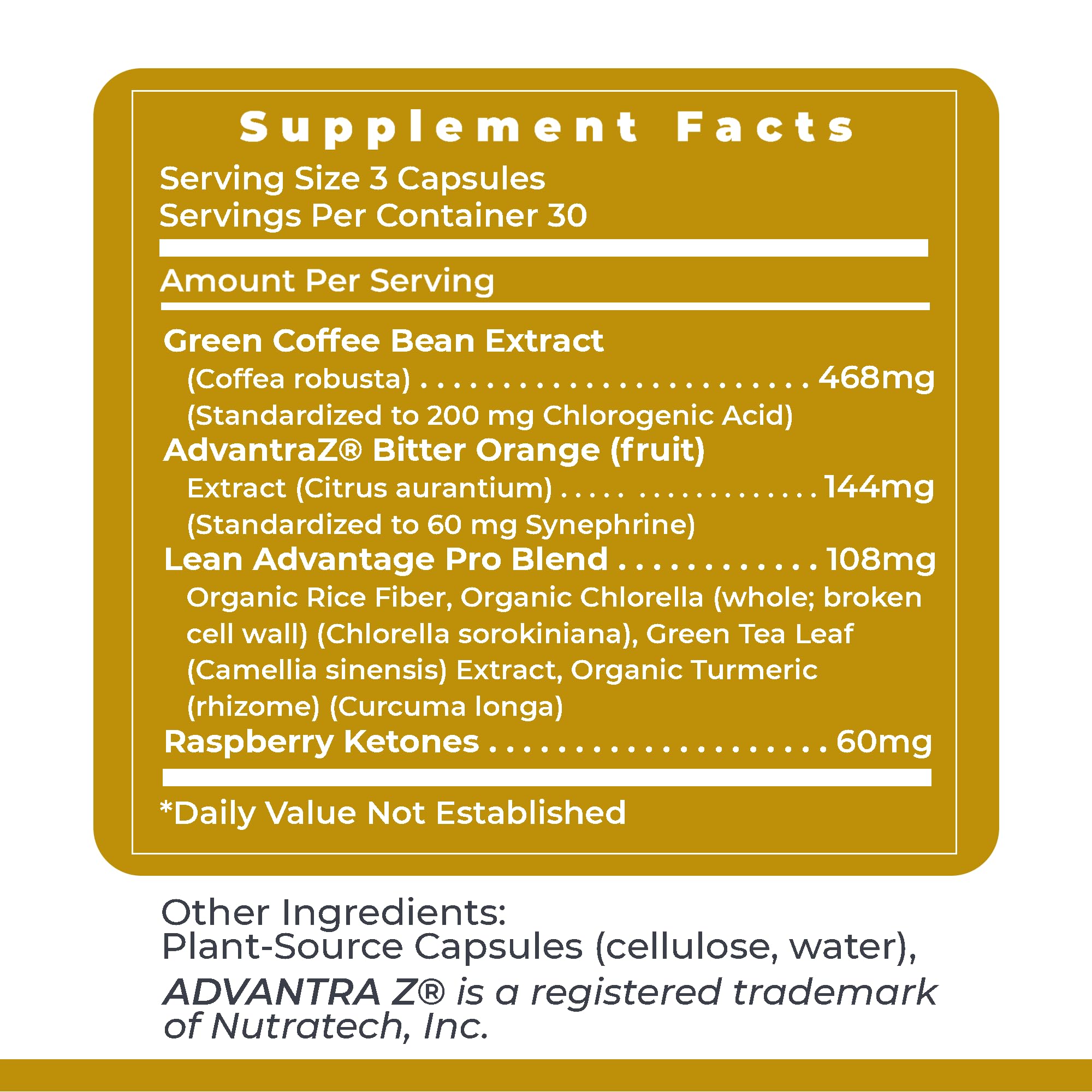 Premier Research Labs Lean Advantage—sustainably sourced ingredients