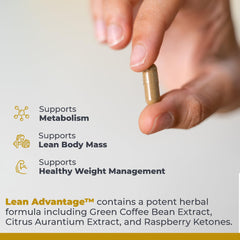 Raspberry ketones ingredient close-up in Lean Advantage formula