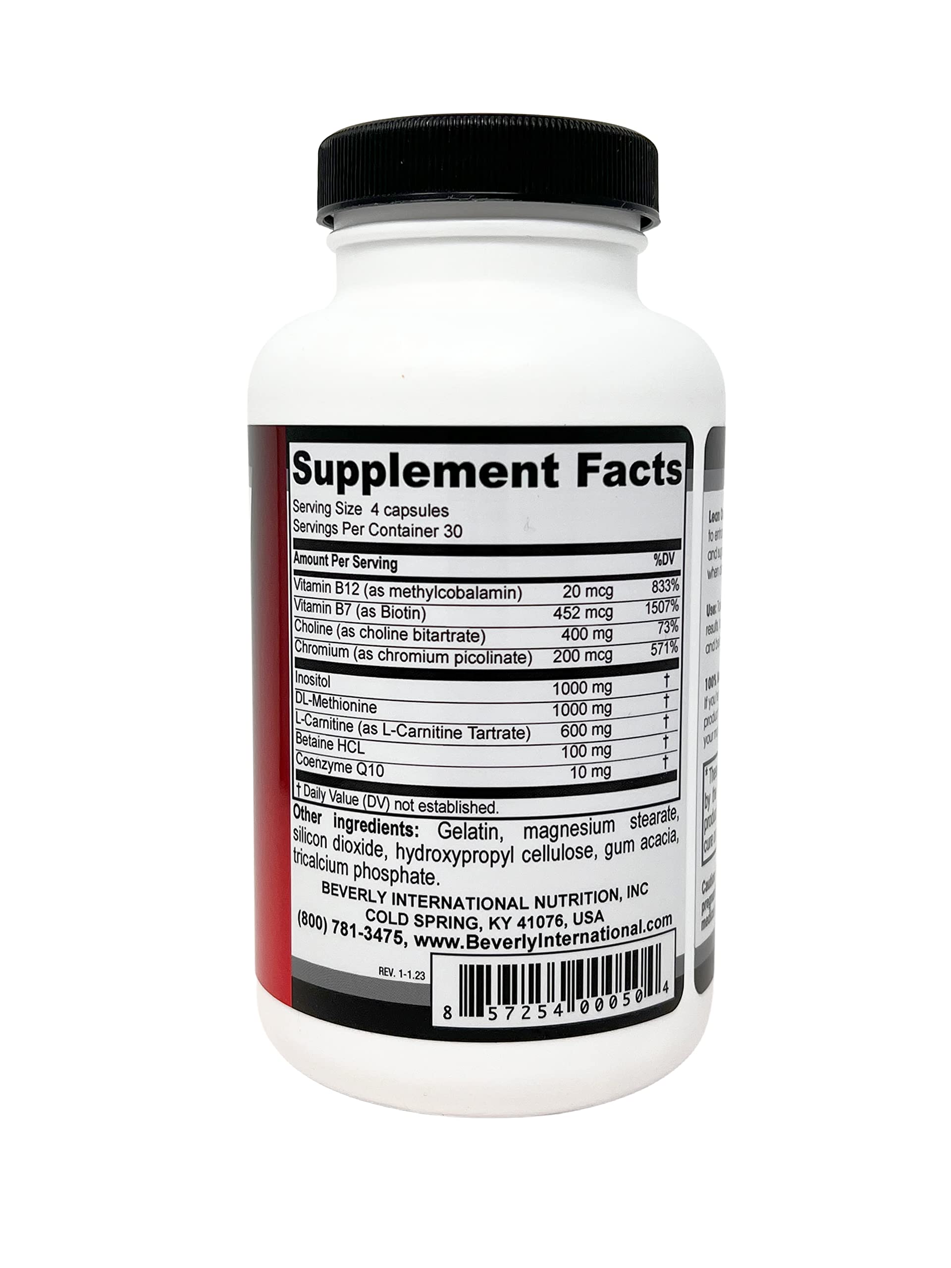 Lean Out 120 capsules label