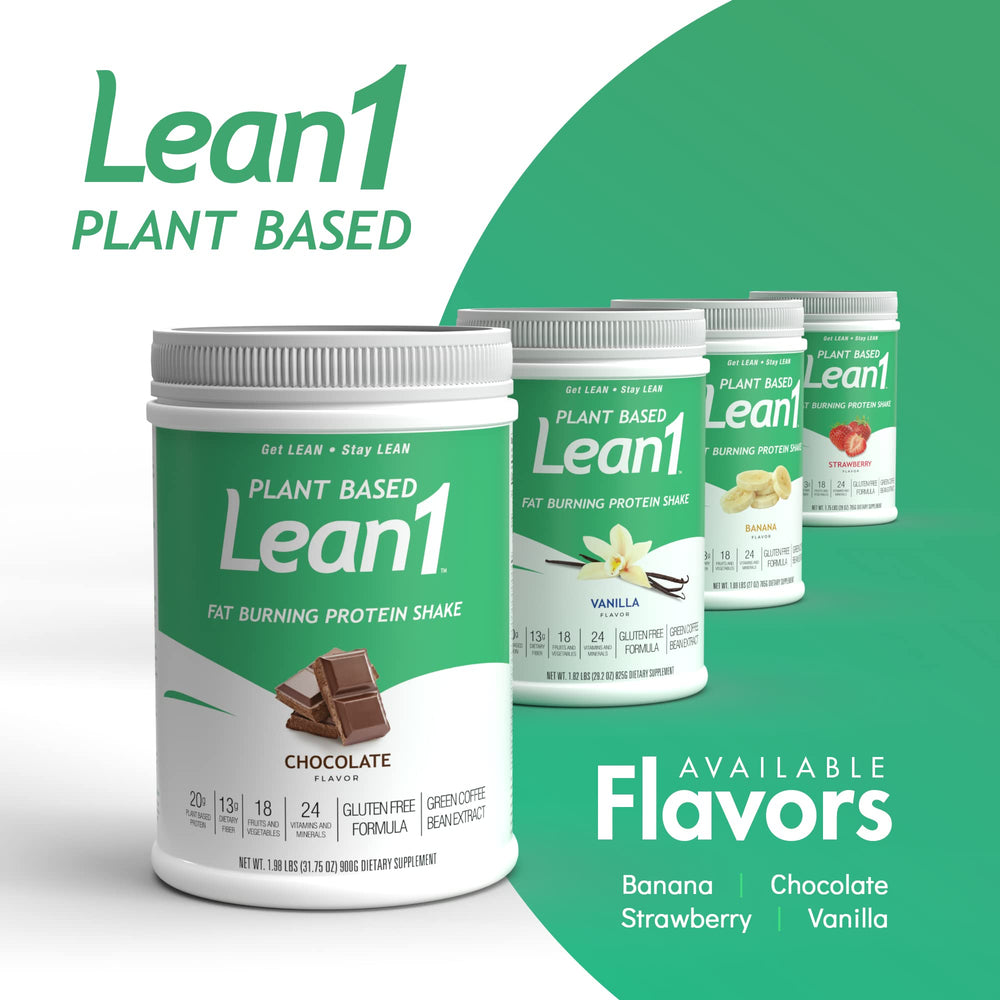 Lean1 chocolate formula plant-based superfoods and vitamins