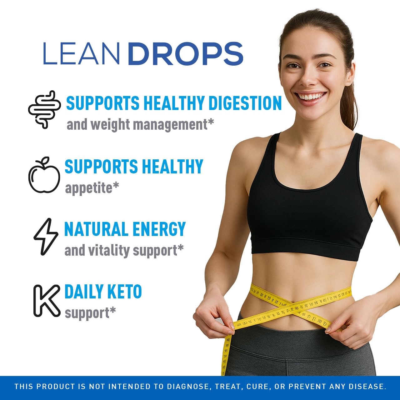 Three-pack Lean Drops bottles back view with label