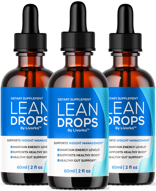 Three-pack Lean Drops bottles front view