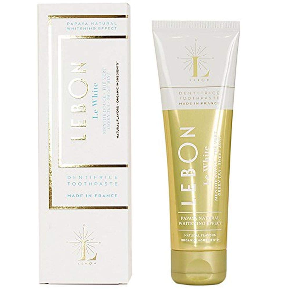 Lebon Le White Organic Toothpaste 75 ml – Sweet Mint & Green Tea (image 2)