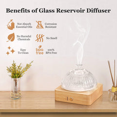 Wood base and diffuser body together