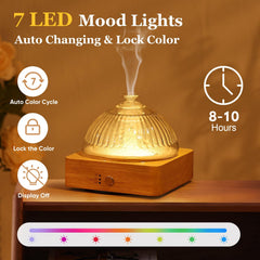 Diffuser displaying seven color mood lights