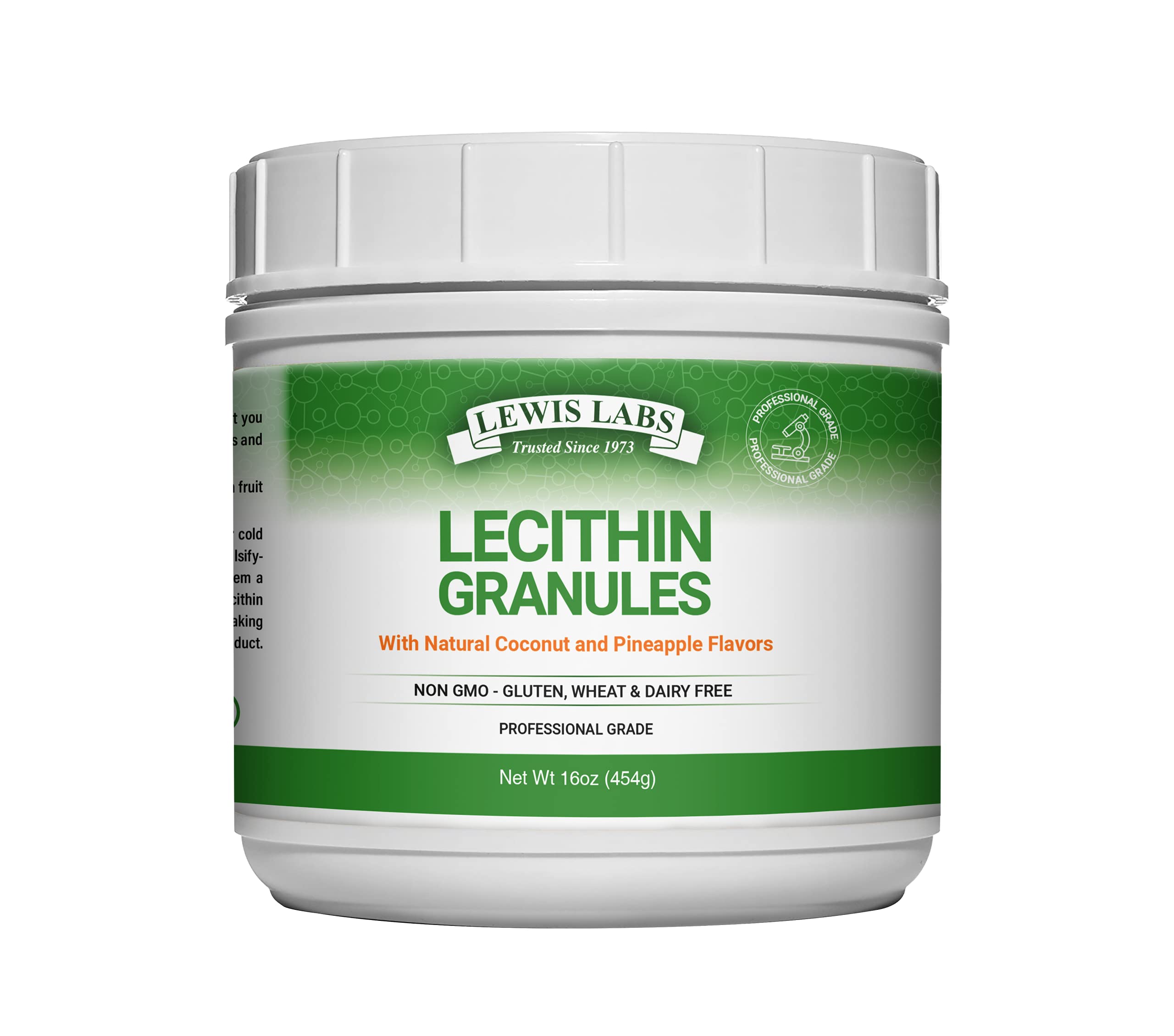 Lecithin Granules 16 oz USA-made bottle
