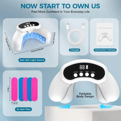 Leeyond nail fungus laser device illuminated for visible treatment sessions