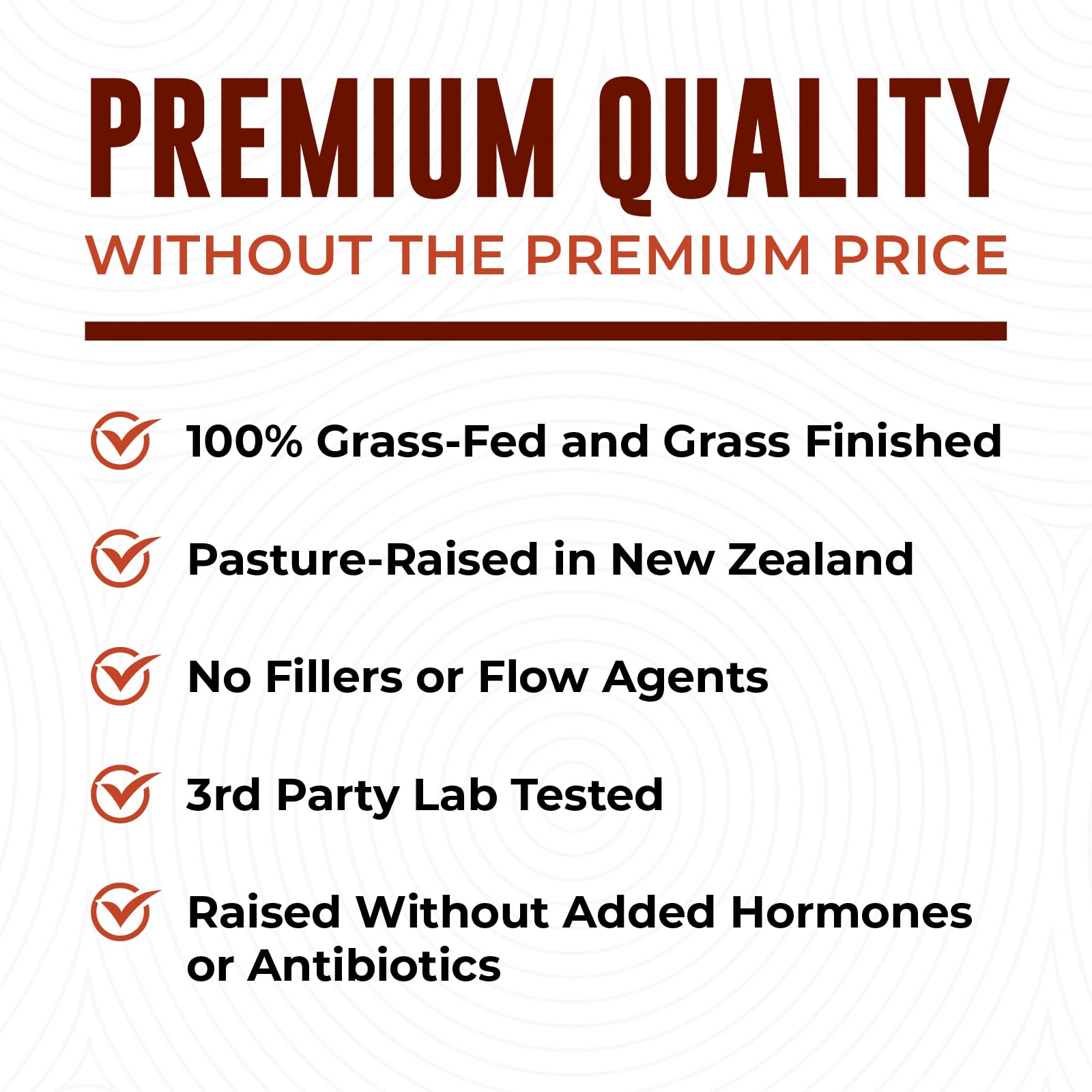 Label emphasizes no fillers or flow agents