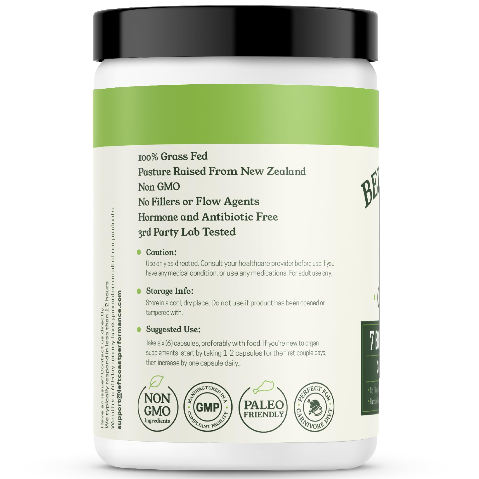 Carnivore diet-friendly organ blend from Left Coast Performance for daily use