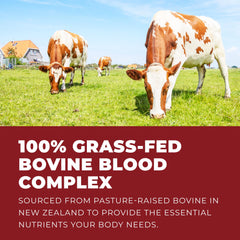 Third-party lab tested bovine blood and liver supplement