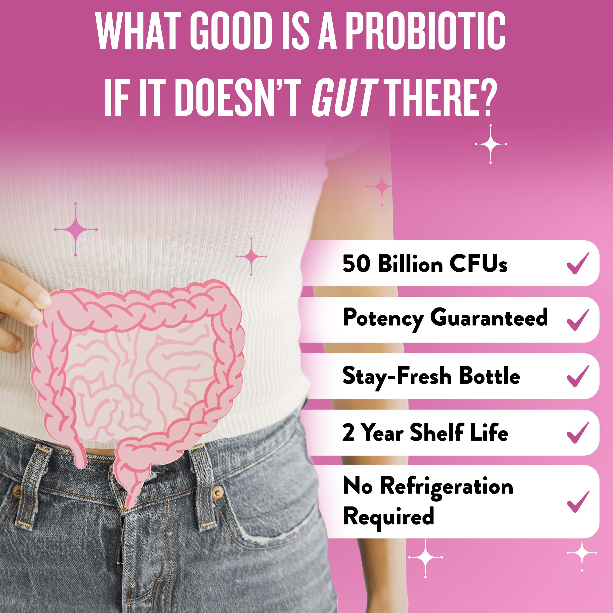 Digestive health concept with gut health icon