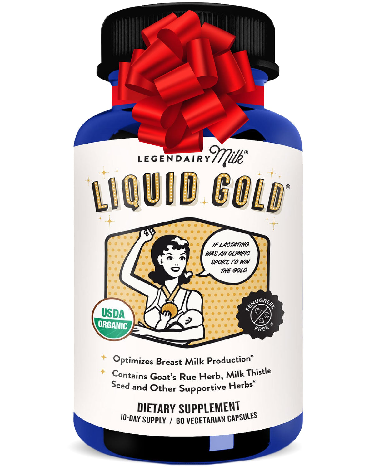 Legendairy Milk Liquid Gold bottle and packaging