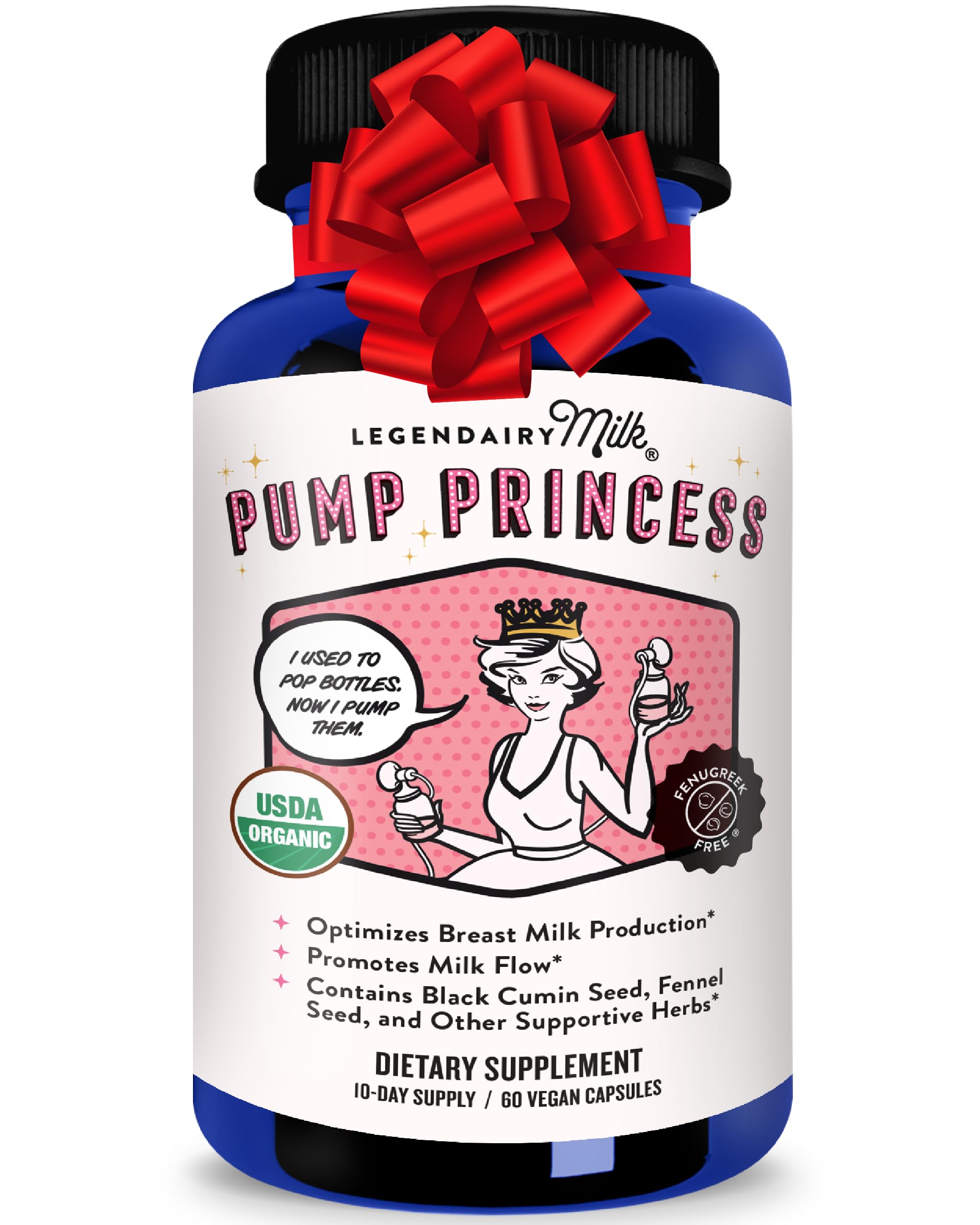 Legendairy Milk Pump Princess bottle and packaging