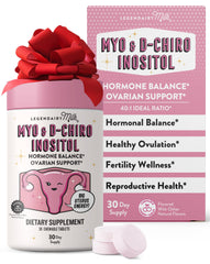 Legendairy Milk Pure Inositol Chewable Tablets bottle label showing 40:1 ratio