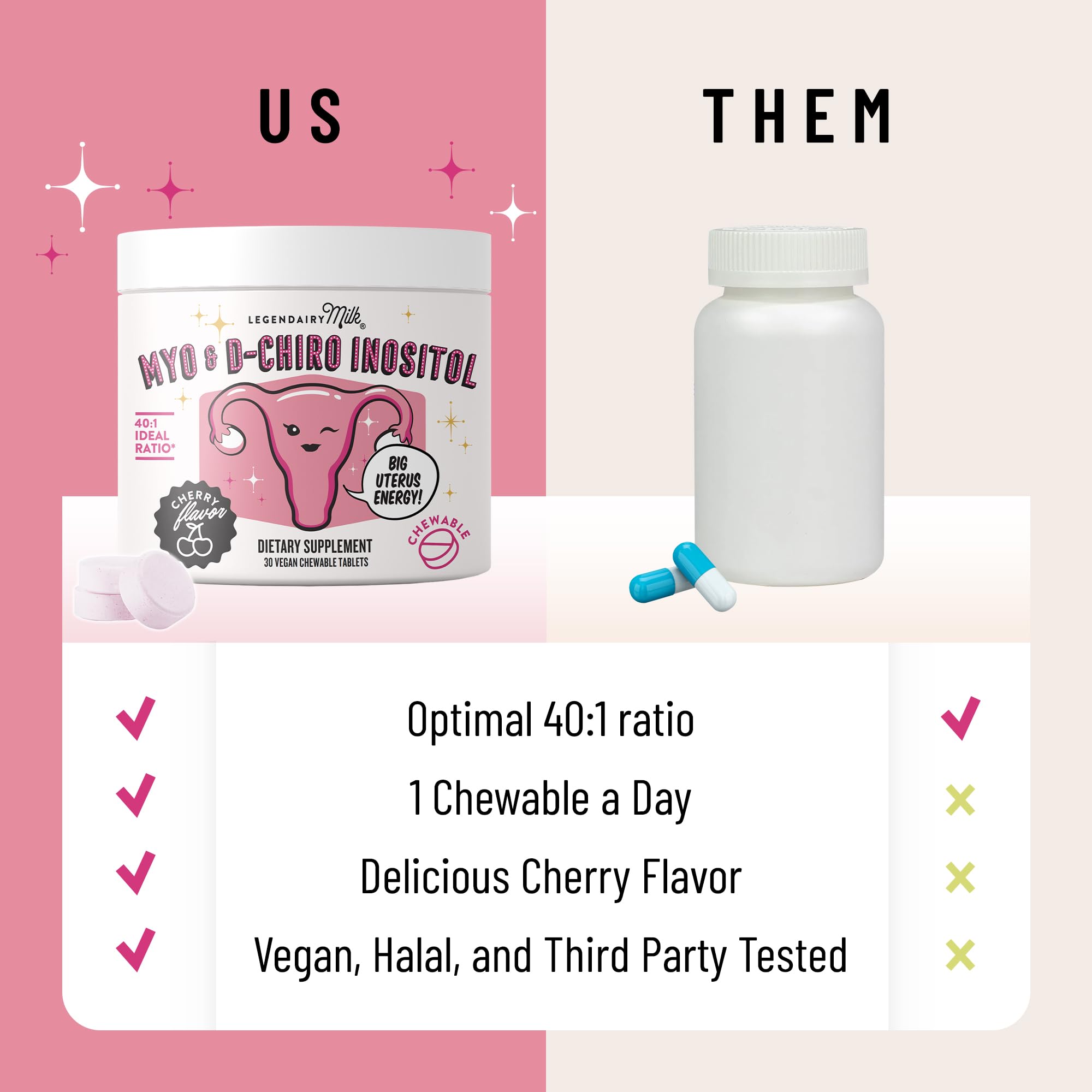 All-natural cherry flavor with no artificial colors or flavors