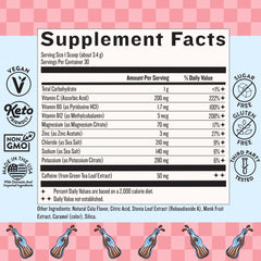 Legendairy Milk She's Electric Cola Flavor energy powder packaging close-up