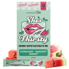Legendairy Milk She’s Thirsty Watermelon Hydration Packets – front packaging