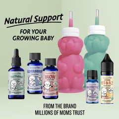 Sugar free Legendairy Milk liquid iron drops packaging and bottle