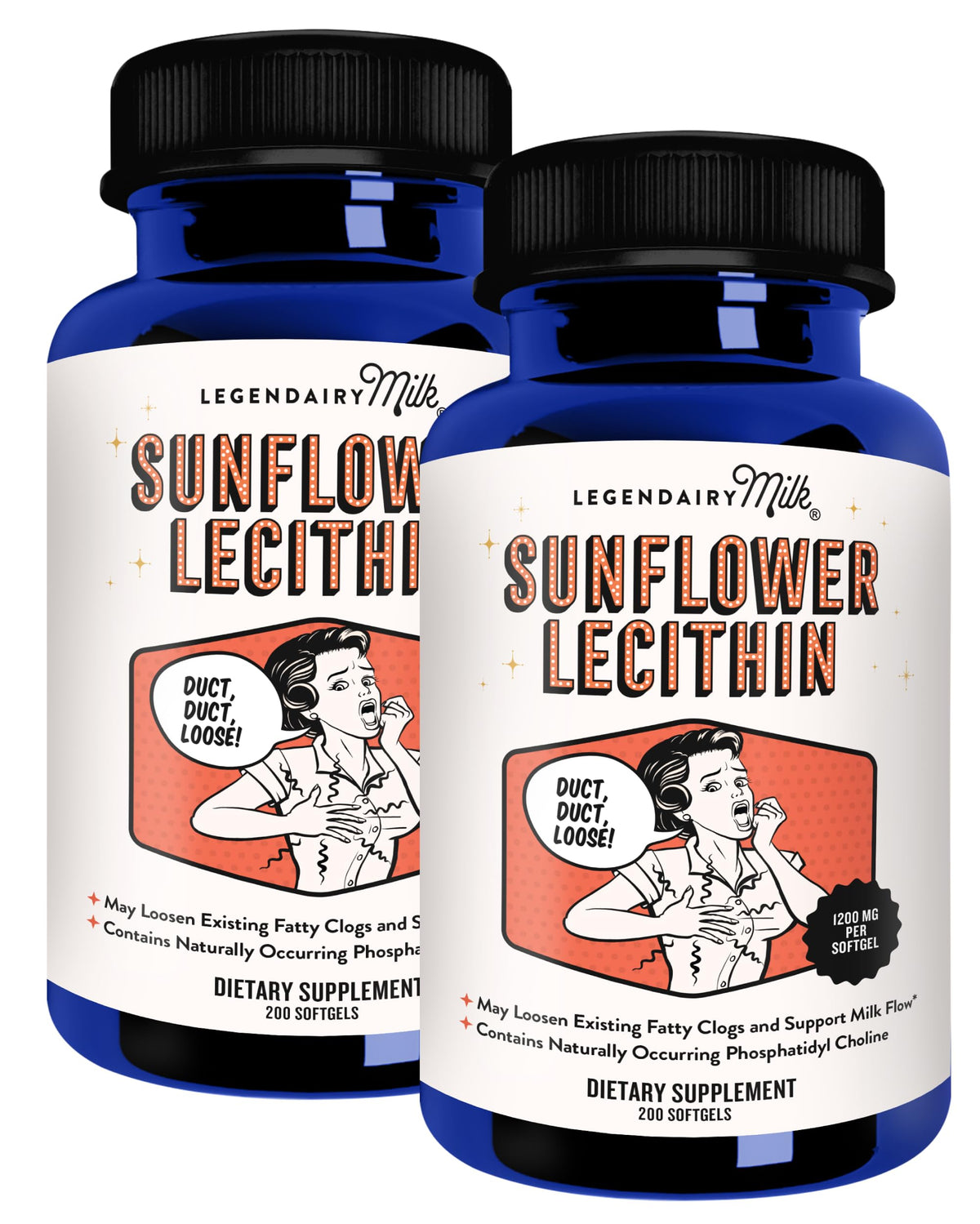 Hero image of Legendairy Milk Sunflower Lecithin 1200mg bottle