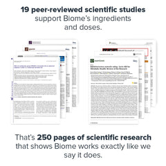 LEGION Biome Probiotic packaging highlights transparency and no proprietary blends.