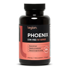 Legion Phoenix bottle front view, premium packaging for easy purchase.